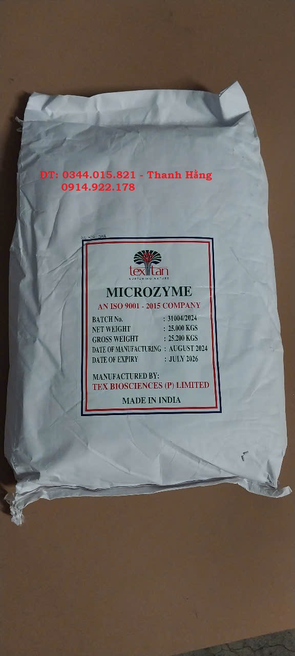 Enzyme cắt tảo Microzyme, enzym xử lý nước ao nuôi